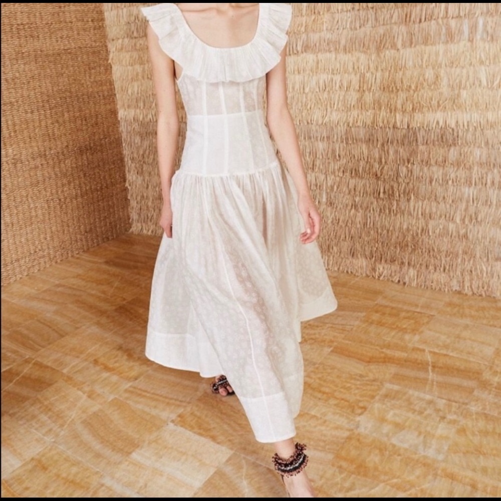 White Ulla Johnson Coretta Dress - small